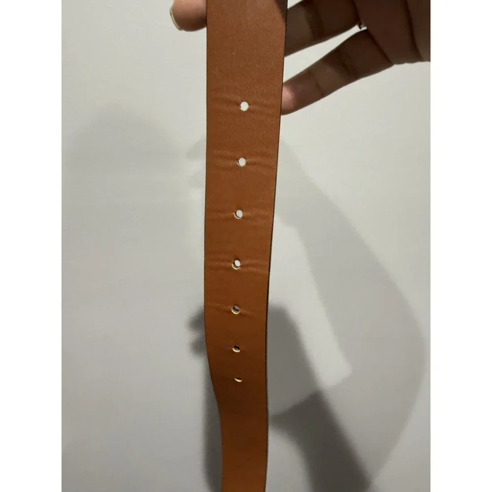 Black Leather Belt Size S 37.5